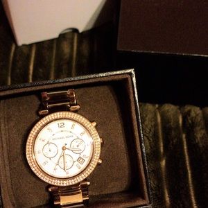 Womens Rose Gold Michael Kors Watch